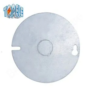 Yuvarlak Çete Elektrik Kutuları ve Anahtarları Takmak İçin Hava Koşullarına Dayanıklı Düz ​​Kullanım Kapakları