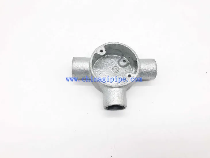 Üç Yönlü Kavşak Kutusu -dövülebilir Demir